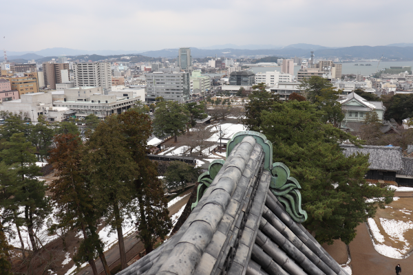 View from the top of Matsue Castle