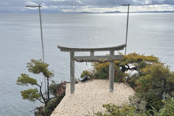View of Lake Biwak from Tsukubsuma Temple on Chikushima Island