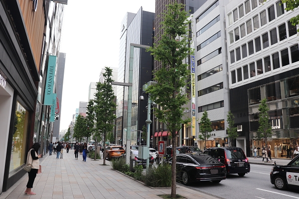 銀座の町並み