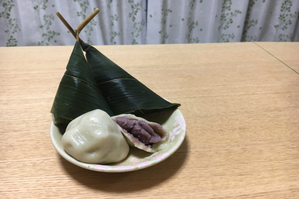 fu manju a chewy summer Kyoto traditional mochi wrapped in bamboo leaves and enjoyed in Kyoto