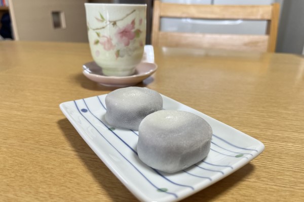 Chogoromochi a historic Kyoto traditional mochi served at Kitano Tenmangu Shrine, named by Toyotomi Hideyoshi