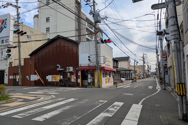 京街道との追分