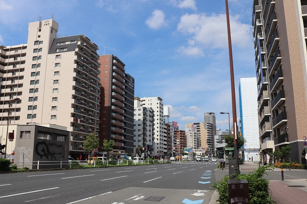 汐見橋のあたり
